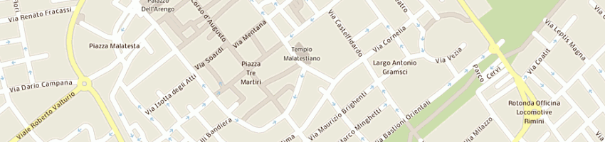 Mappa della impresa carteria del centro a RIMINI