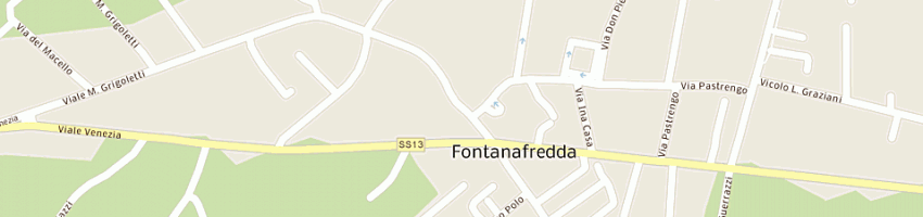 Mappa della impresa pro fontanafredda a FONTANAFREDDA