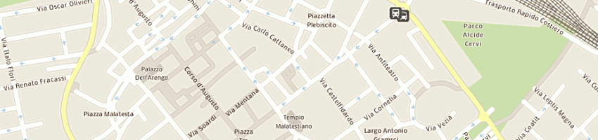 Mappa della impresa university service di bitetti gianni e sas a RIMINI