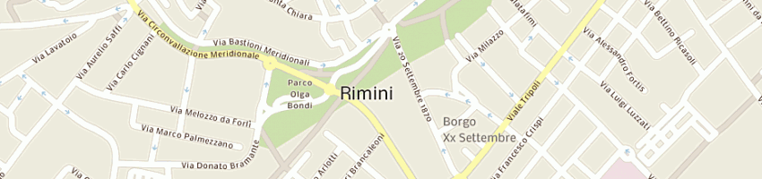 Mappa della impresa i gattoni srl a RIMINI