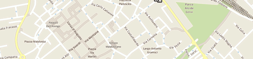 Mappa della impresa bar tazza d'oro a RIMINI