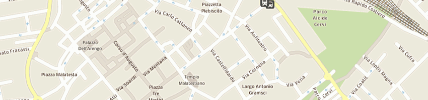 Mappa della impresa ari sas di fossacecchi arianna e c a RIMINI