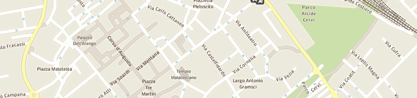 Mappa della impresa drogheria porcellini a RIMINI