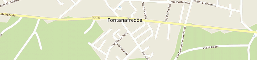 Mappa della impresa mta snc di turchet flavio e c a FONTANAFREDDA
