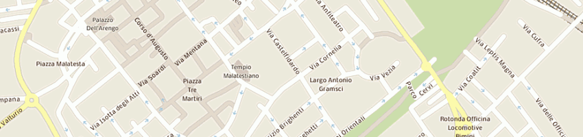 Mappa della impresa luigino e maria di ermeti luigino e c sas a RIMINI