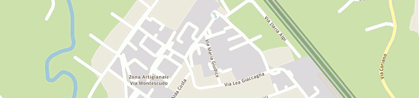 Mappa della impresa carrozzeria turismo di urbinati sergio e c (snc) a RIMINI