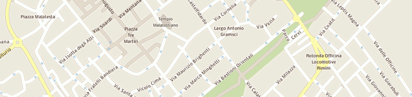 Mappa della impresa liceo classico-psicopedagogico g cesare - m valgimigli a RIMINI