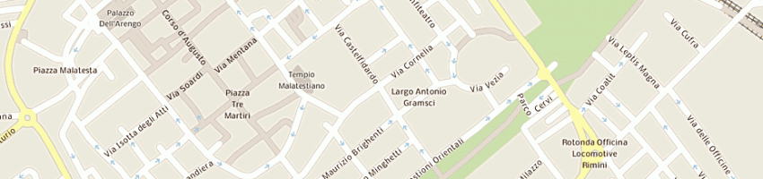 Mappa della impresa pizzeria del 200o snc a RIMINI