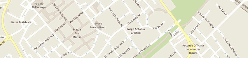 Mappa della impresa catella gianfranco a RIMINI