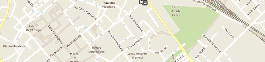 Mappa della impresa hotel- card a RIMINI