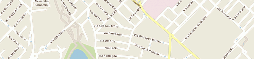 Mappa della impresa aldis di botteghi claudio e c sas a RIMINI