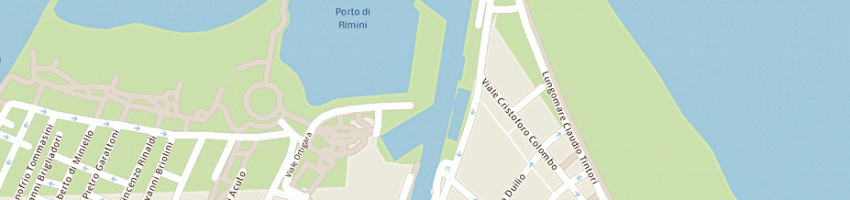 Mappa della impresa ristorante quattro colonne a RIMINI