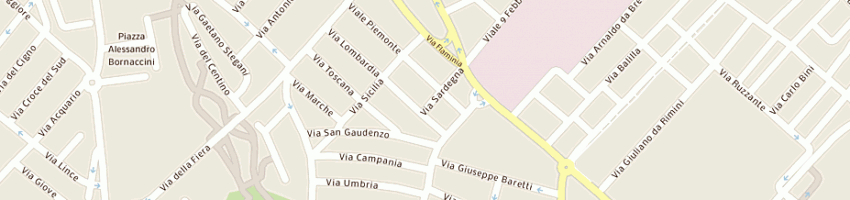 Mappa della impresa severi antonio a RIMINI