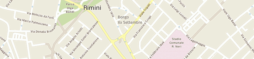 Mappa della impresa ristorante lido di innamorato massimo e c snc a RIMINI