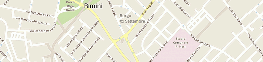 Mappa della impresa vergari rosa a RIMINI