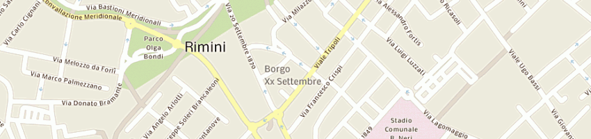 Mappa della impresa gamberini carlo a RIMINI