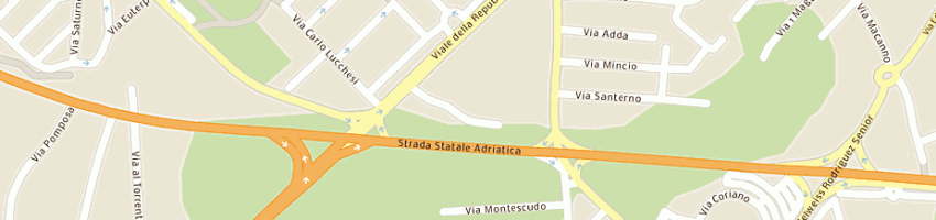 Mappa della impresa ricci due srl a RIMINI