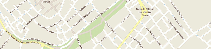 Mappa della impresa semprini cesari eugenio a RIMINI