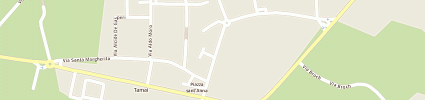 Mappa della impresa pizzeria da adriano di uliana monia e c sas a BRUGNERA