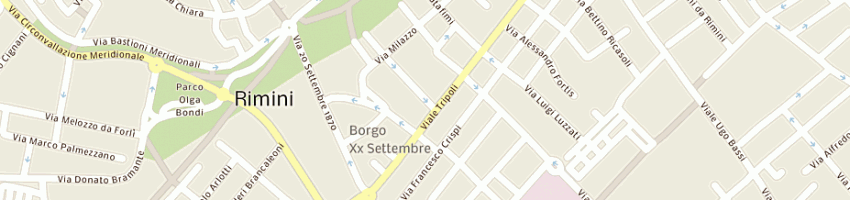 Mappa della impresa studio legale benzi - avv paola bergamini e avv giovanni benzi a RIMINI