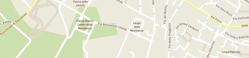 Mappa della impresa colorificio moderno (snc) a GUBBIO