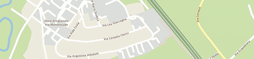 Mappa della impresa gabrielli valerio e c (snc) a RIMINI