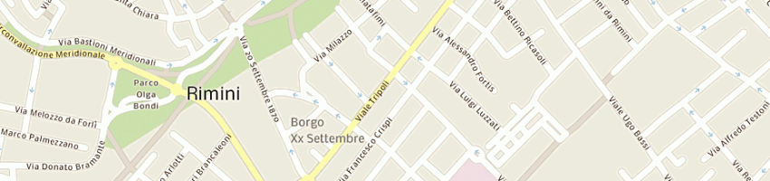 Mappa della impresa nuova gambero rosso srl a RIMINI