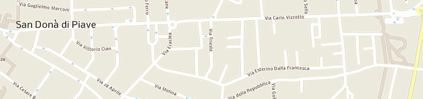 Mappa della impresa centro contabilita' aziendale snc di clementi giuseppe e casonato dante a SAN DONA DI PIAVE