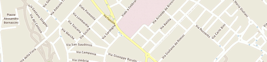 Mappa della impresa scuole circolo didattico n 3 direzione didattica statale a RIMINI
