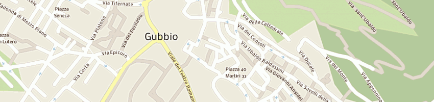 Mappa della impresa studio odontoiatrico fecchi cleto a GUBBIO
