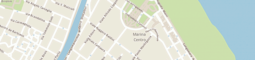 Mappa della impresa gelateria della fontana di elena massari a RIMINI