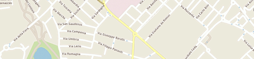 Mappa della impresa merlini ferdinando a RIMINI