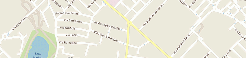 Mappa della impresa bucci luciano a RIMINI