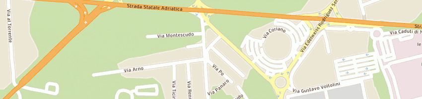 Mappa della impresa piraccini tarcisio a RIMINI