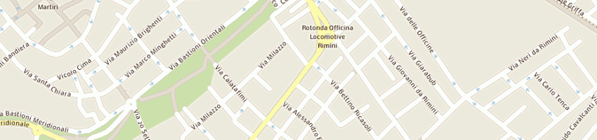 Mappa della impresa angelini rosanna a RIMINI
