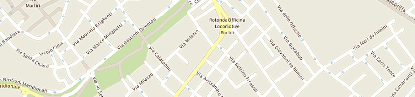 Mappa della impresa salone idea due di vicini m e montanari g snc a RIMINI