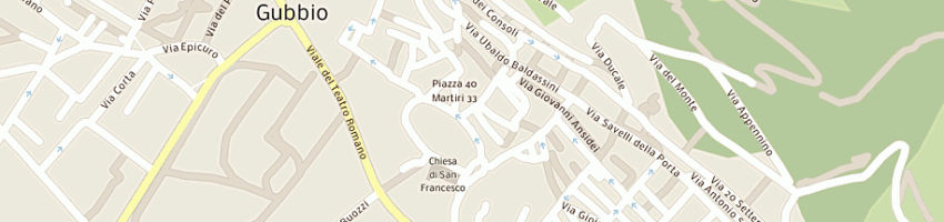Mappa della impresa locanda del duca di traversini me pierini r snc a GUBBIO