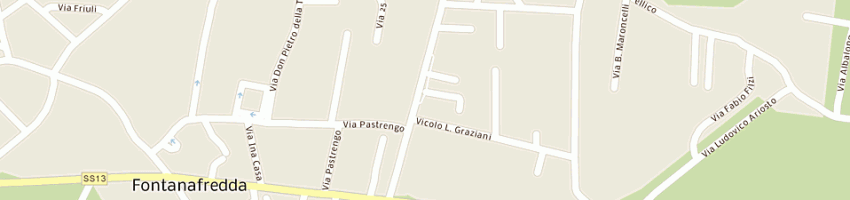 Mappa della impresa favro giorgio a FONTANAFREDDA