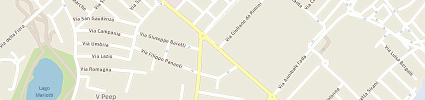 Mappa della impresa area progetti a RIMINI