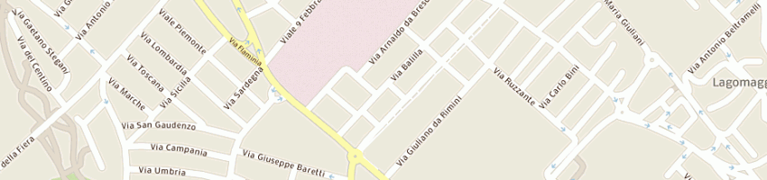 Mappa della impresa frisoni davide a RIMINI