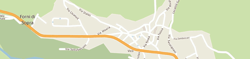 Mappa della impresa de santa aurelio a FORNI DI SOPRA