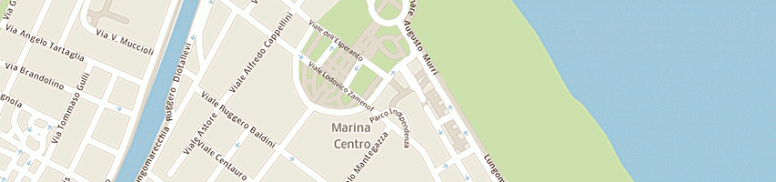 Mappa della impresa sharky srl a RIMINI