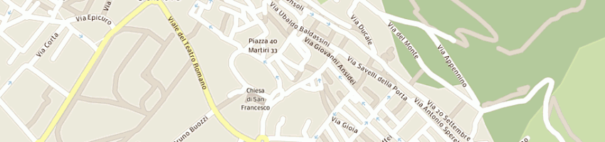 Mappa della impresa baldinelli aldo a GUBBIO