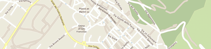 Mappa della impresa centro sportivo italiano a GUBBIO
