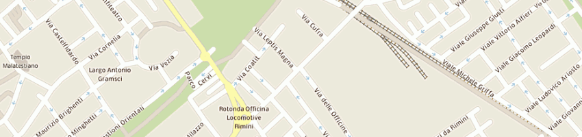 Mappa della impresa rufo sas di bucci pio e c a RIMINI