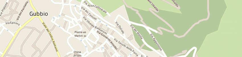 Mappa della impresa chiesa cattedrale di gubbio a GUBBIO