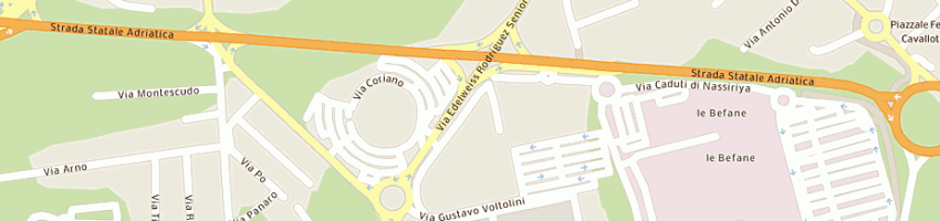 Mappa della impresa api servizi srl a RIMINI