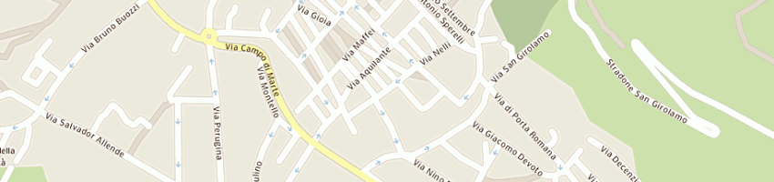 Mappa della impresa funivia 'colle eletto' (srl) a GUBBIO