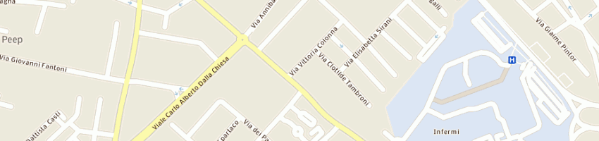 Mappa della impresa romiti daniele a RIMINI