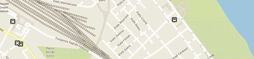 Mappa della impresa della rosa marina a RIMINI